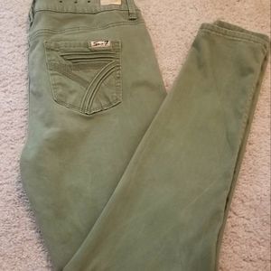 Seven7 Olive stretch denim